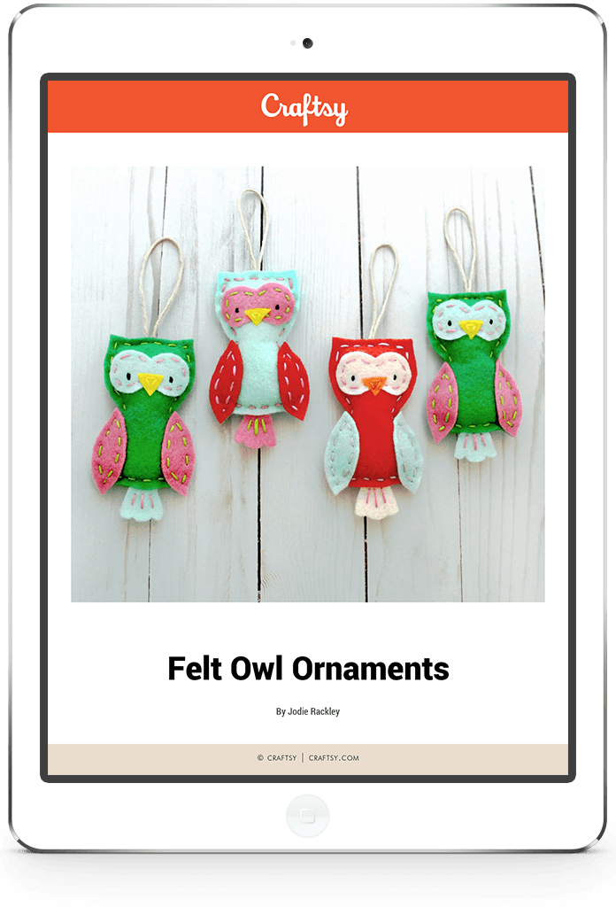Felt Owl Ornaments Craftsy
