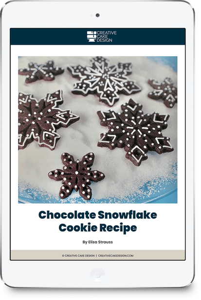 Chocolate Snowflake Cookie Recipe | Creative Cake Design