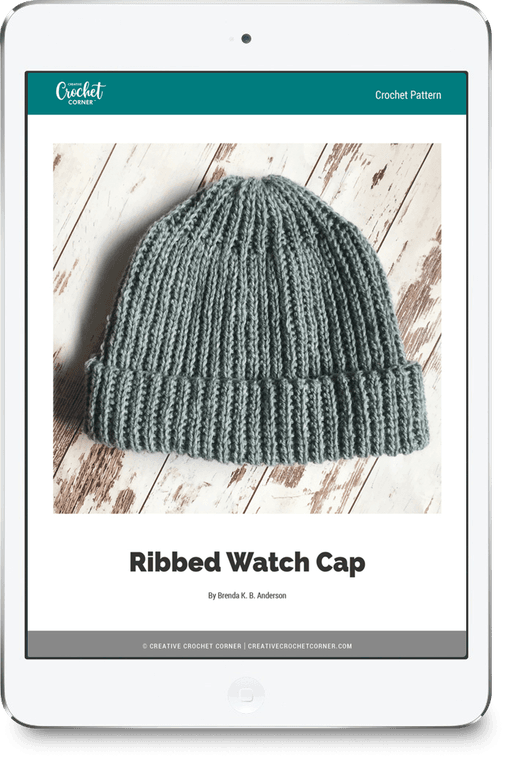 Ribbed Watch Cap Pattern | Creative Crochet Corner