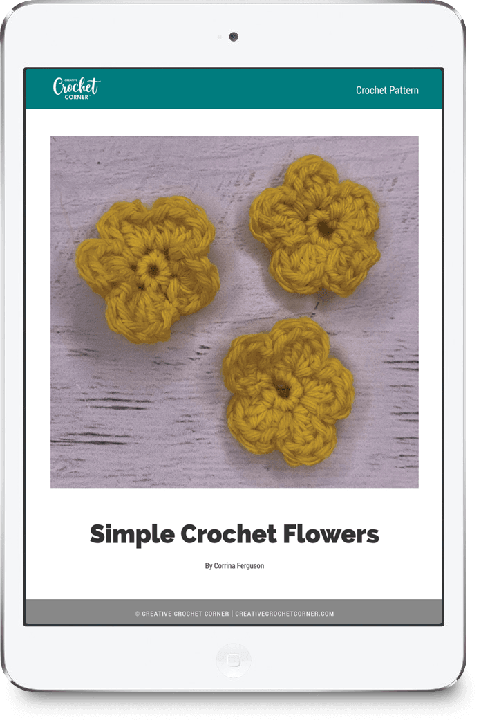 Simple Crochet Flowers Pattern Creative Crochet Corner