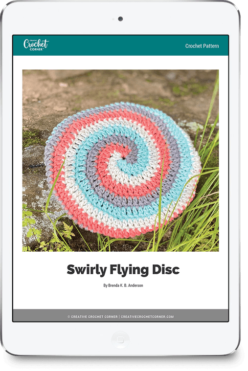 Swirly Flying Disc Creative Crochet Corner