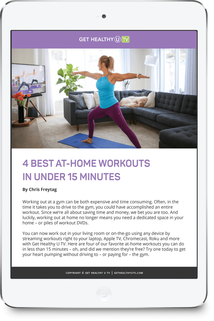 4 Best AtHome Workouts in Under 15 Minutes Get Healthy U TV