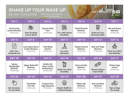 Shake Up Your Wake Up Challenge | Get Healthy U TV