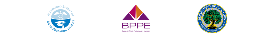 Accreditation and approval marks: ABHES, California BPPE, and the U.S. Department of Education