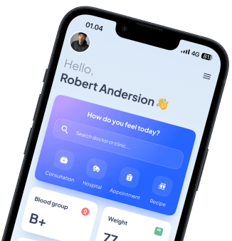 Healthcare App Left Interface