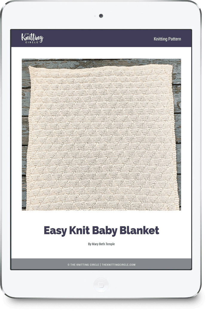 Easy Knit Baby Blanket The Knitting Circle