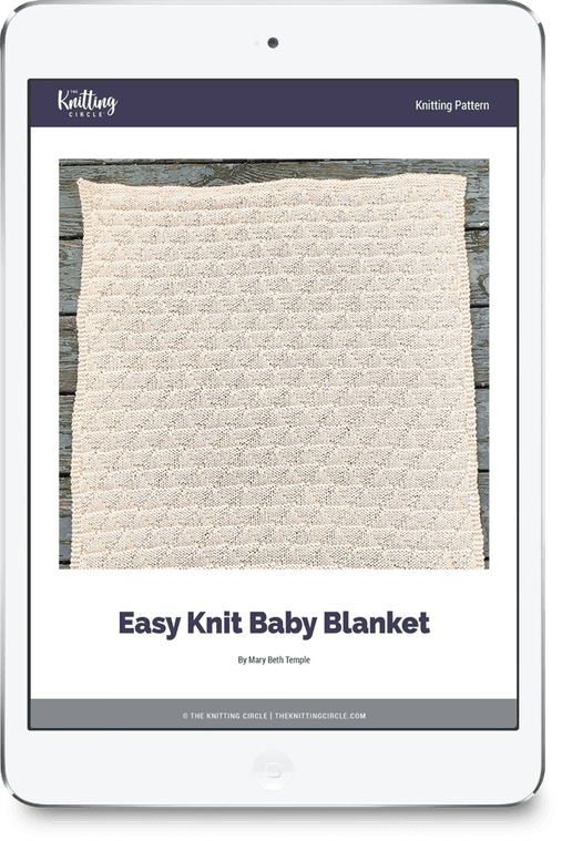 Easy Knit Baby Blanket The Knitting Circle