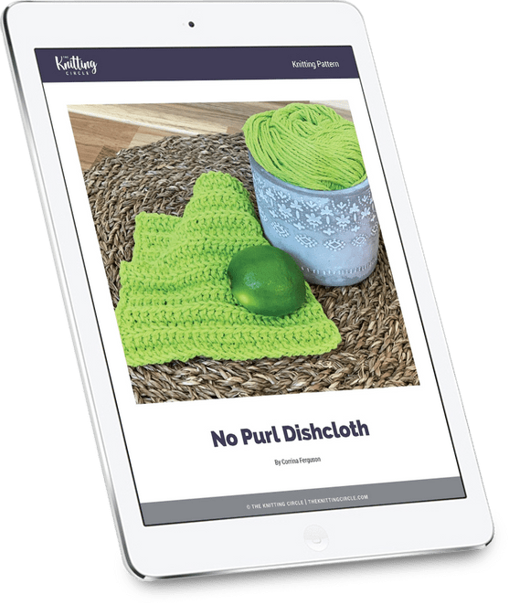 No Purl Dishcloth The Knitting Circle