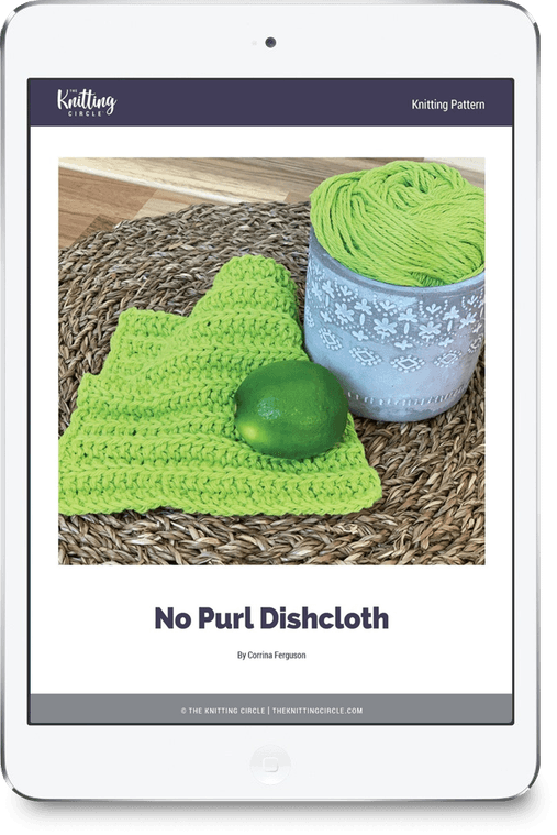 No Purl Dishcloth The Knitting Circle