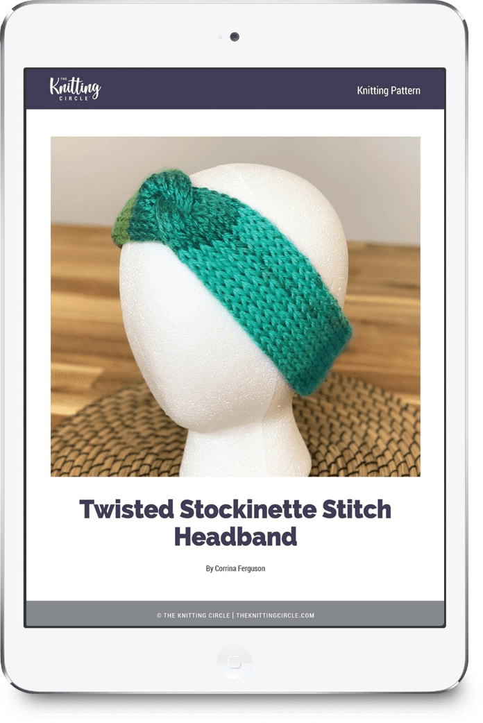 Twisted Stitch Headband The Knitting Circle