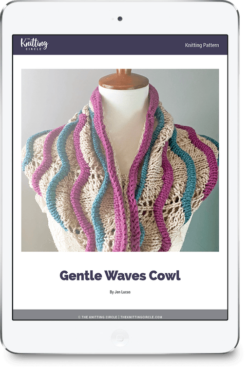 Gentle Waves Cowl | The Knitting Circle