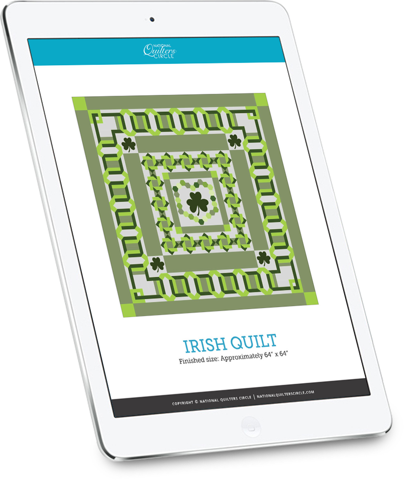 Irish Quilt Pattern National Quilters Circle