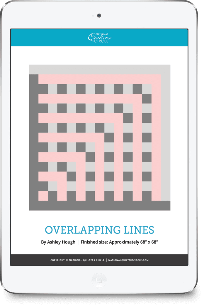 Overlapping Lines Quilt National Quilters Circle