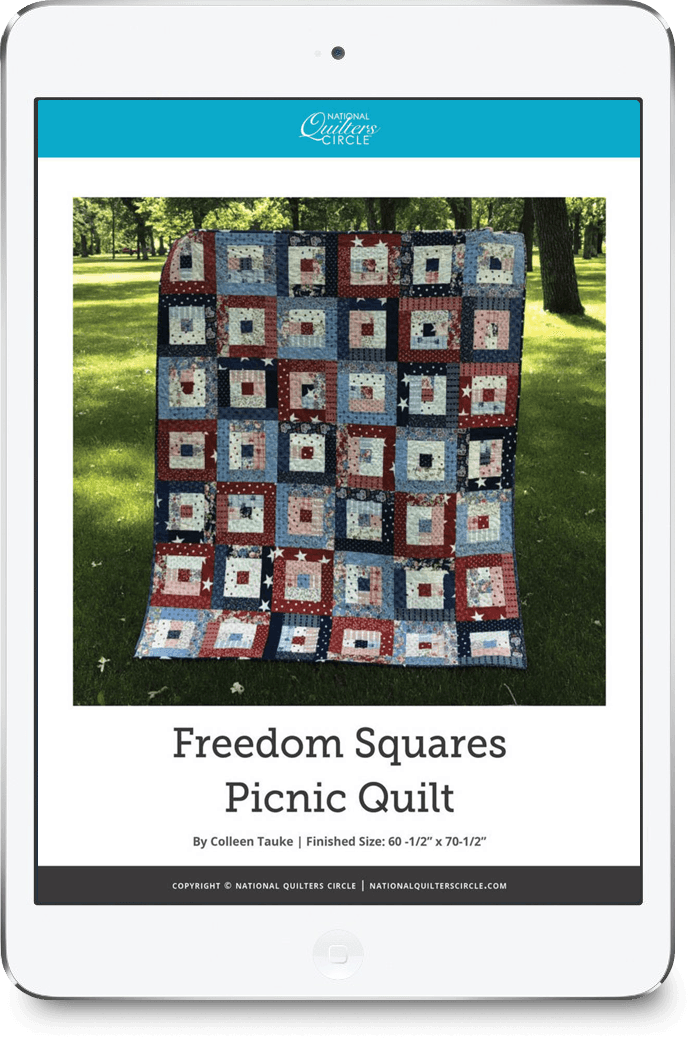 Freedom Squares Picnic Quilt | National Quilters Circle