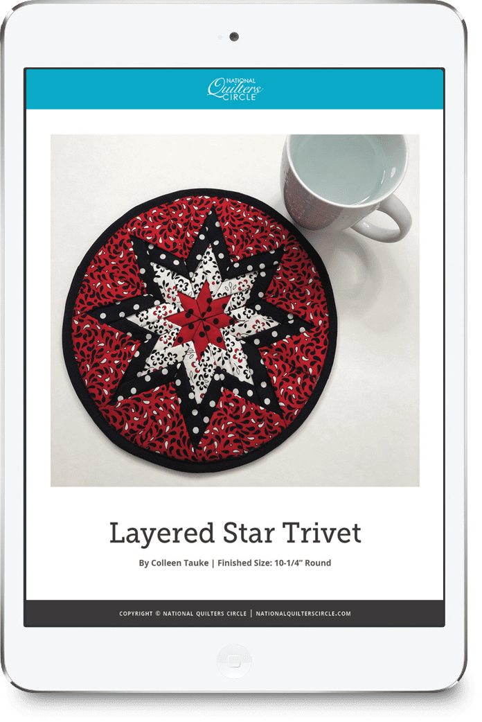 Layered Star Trivet National Quilters Circle