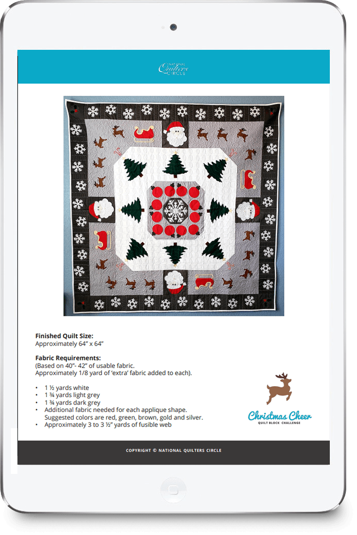 Christmas Cheer Quilt Pattern  National Quilters Circle