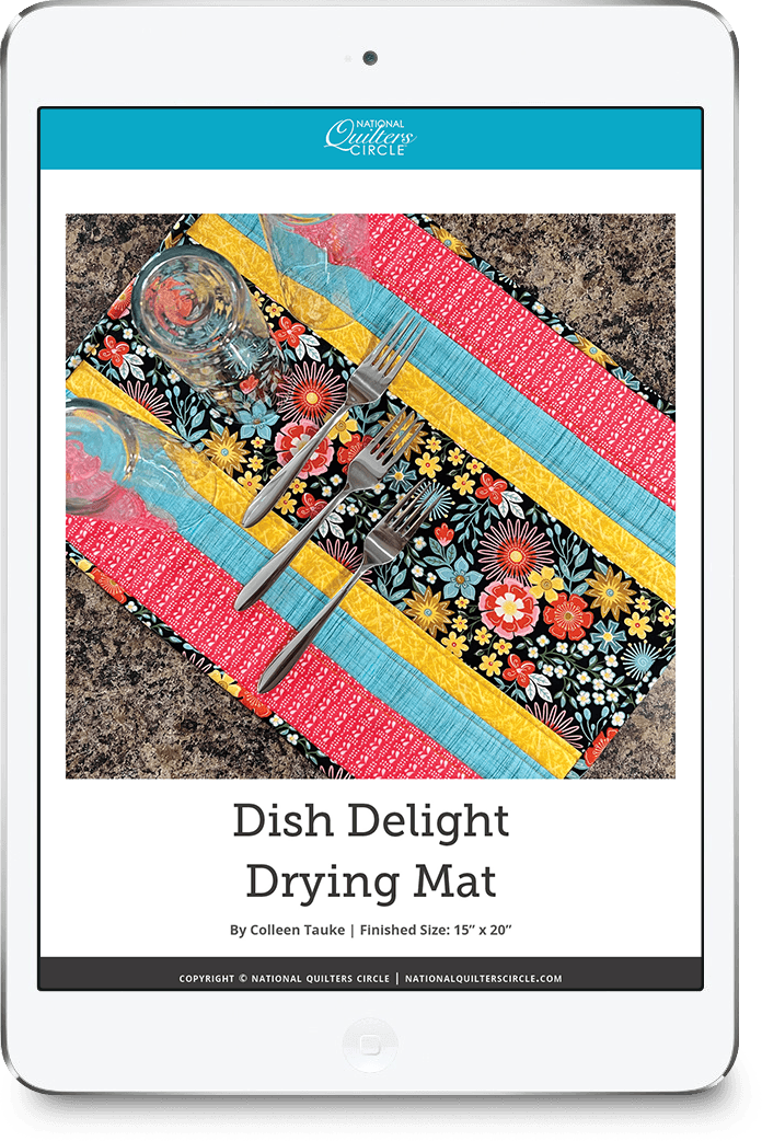 Dish Delight Drying Mat National Quilters Circle