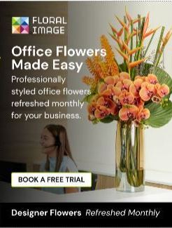 Floral Image workspace arrangement