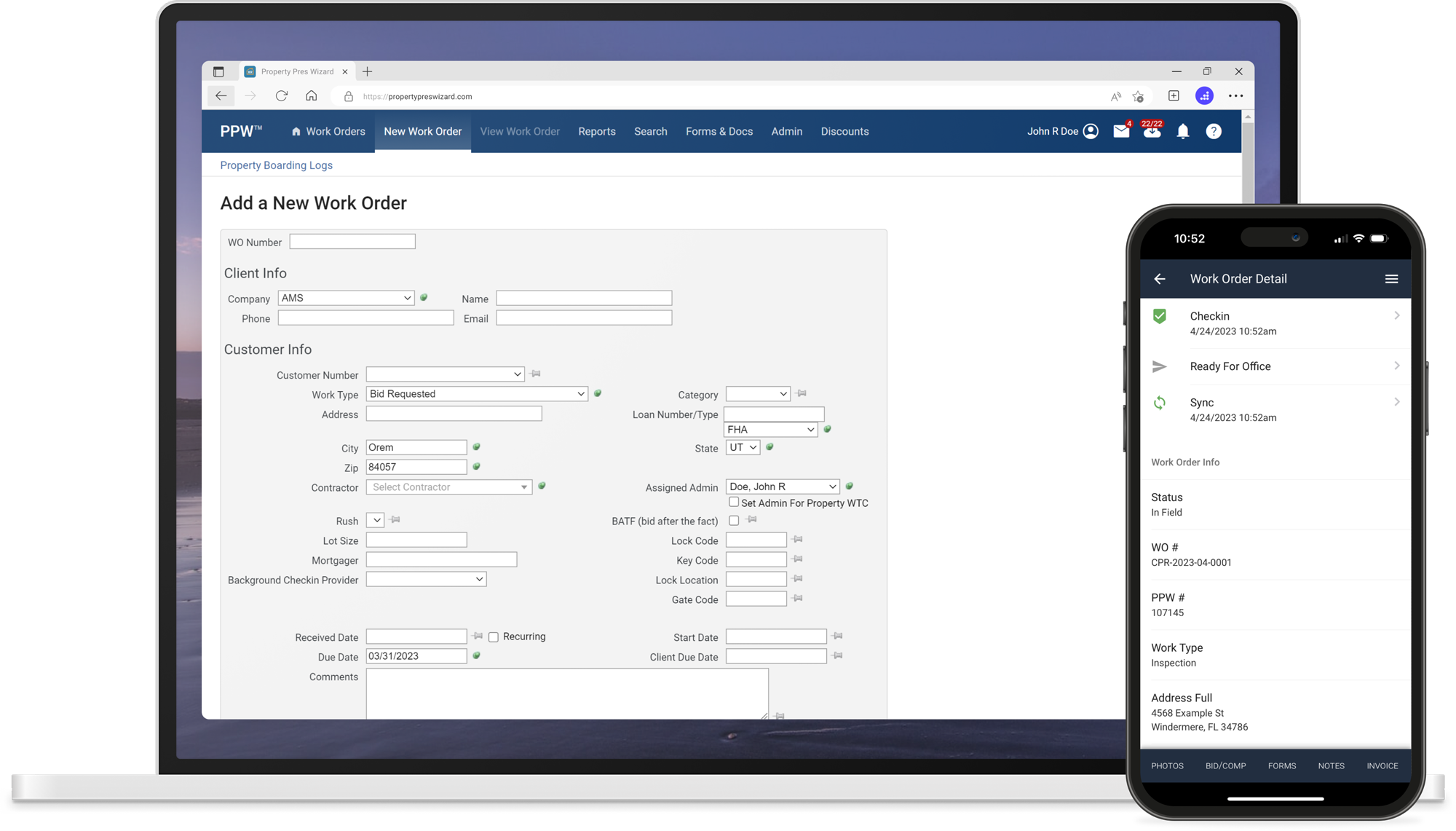 PPW Property Preservation Wizard