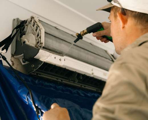 Air conditioning servicing