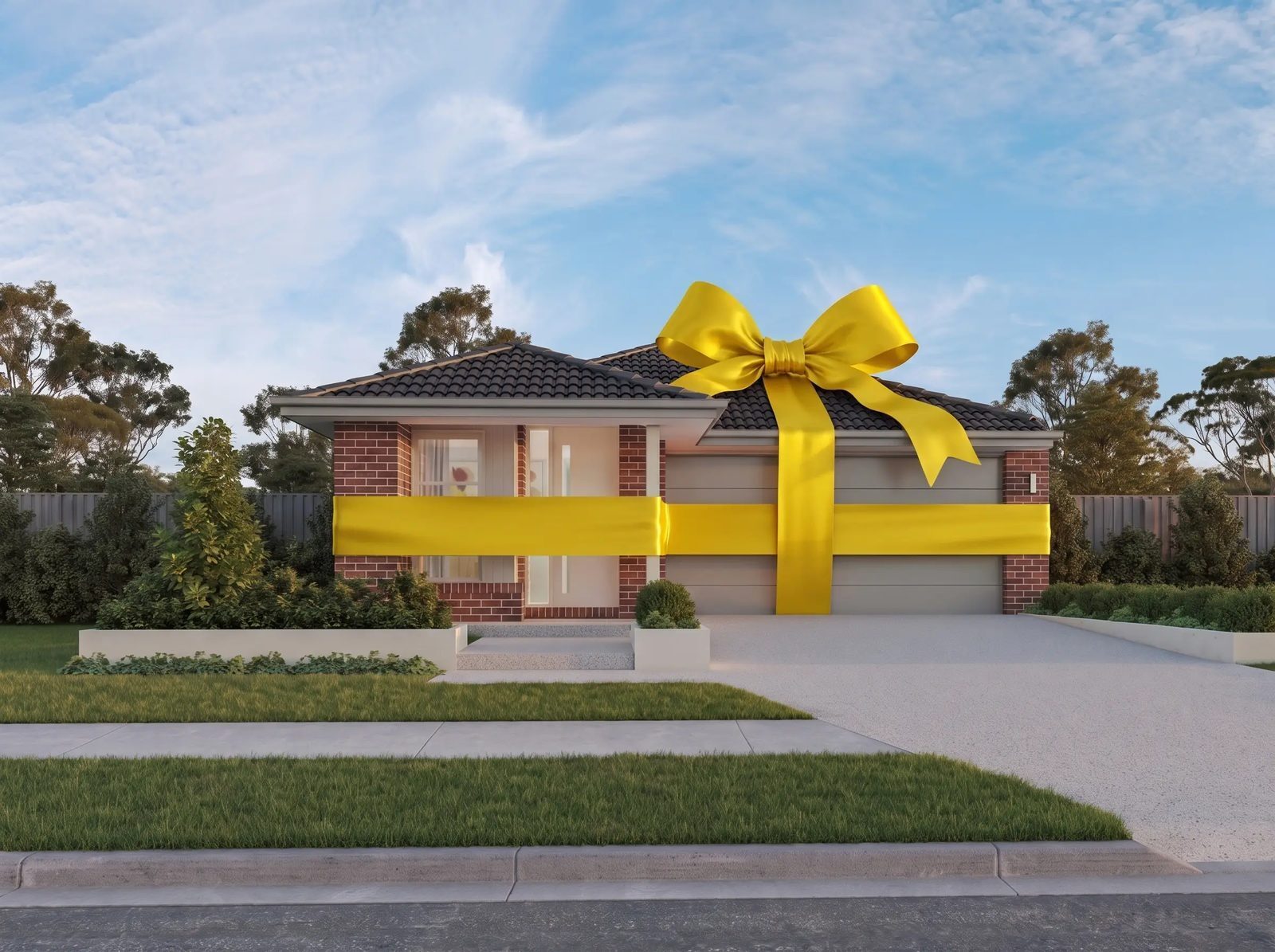 Yarra 18 with Vista facade, wrapped in a yellow ribbon