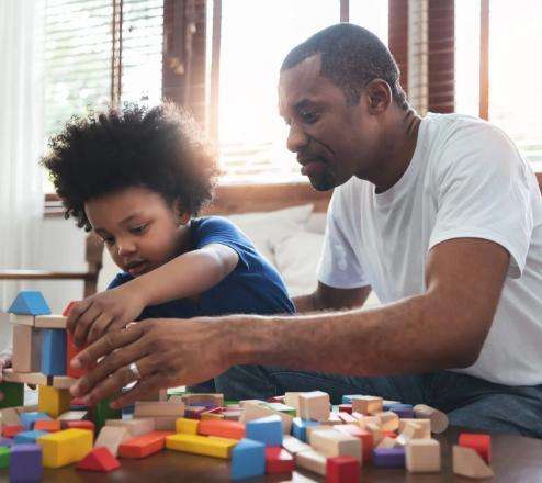 Dad Helping Daughter