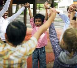 Kids Raising their hand