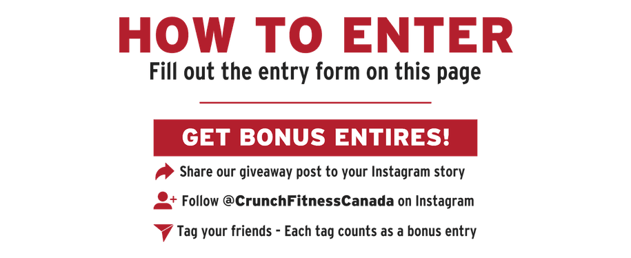 Crunch Fitness Giveaway