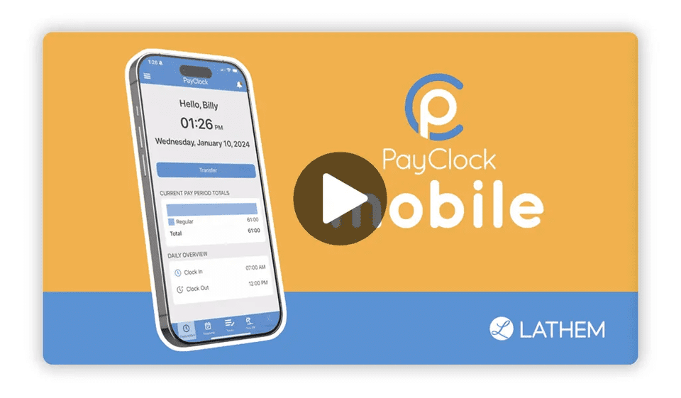Lathem PayClock Employee Time Clock SystemLathem PayClock Employee