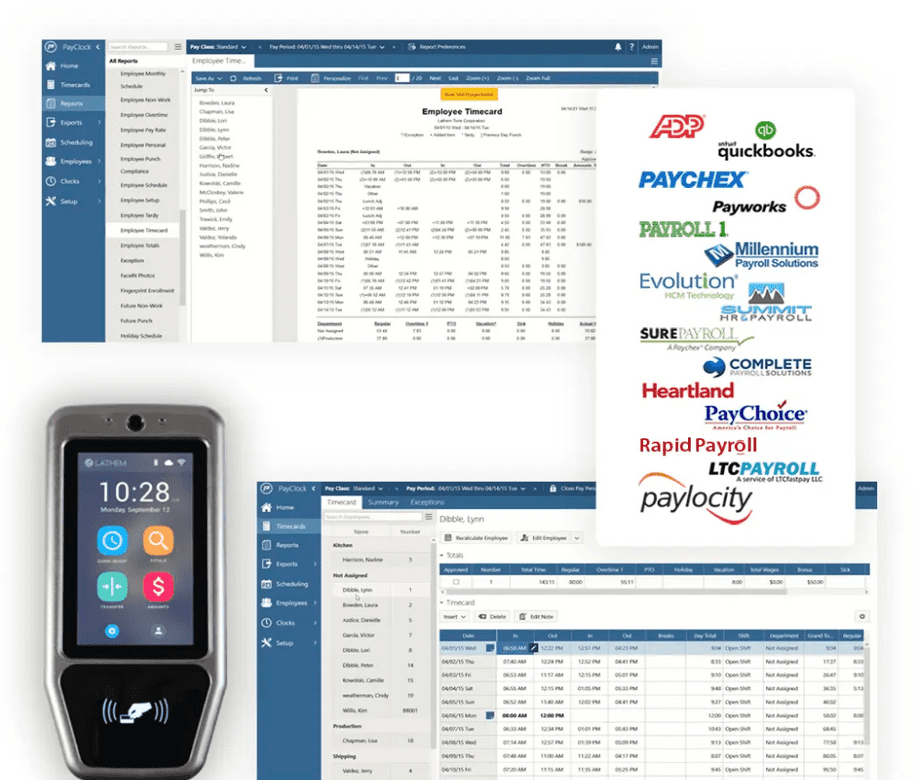 Lathem PayClock Employee Time Clock System
