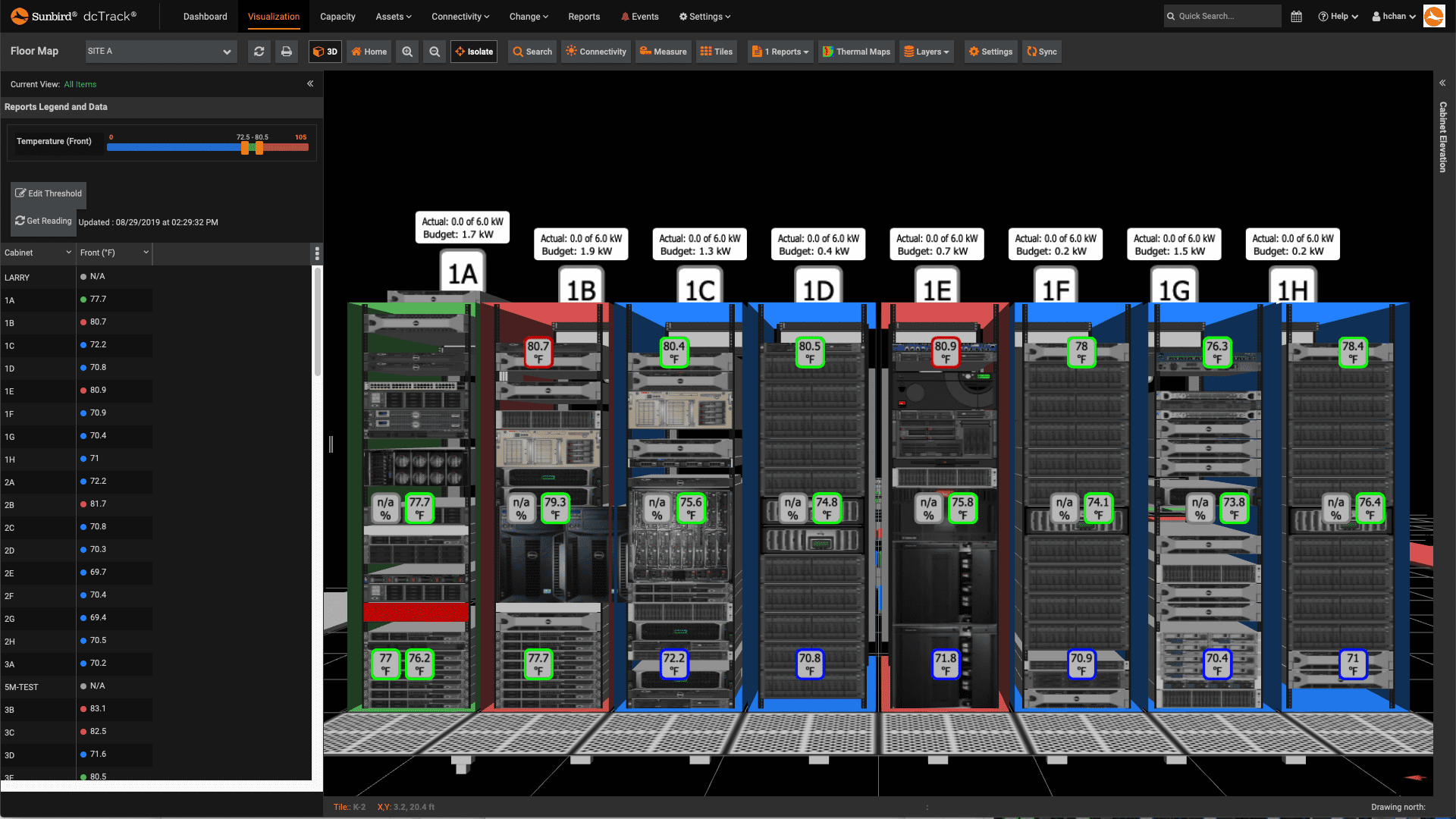 Sunbird DCIM: Automatic Creation of Server Rack Layouts