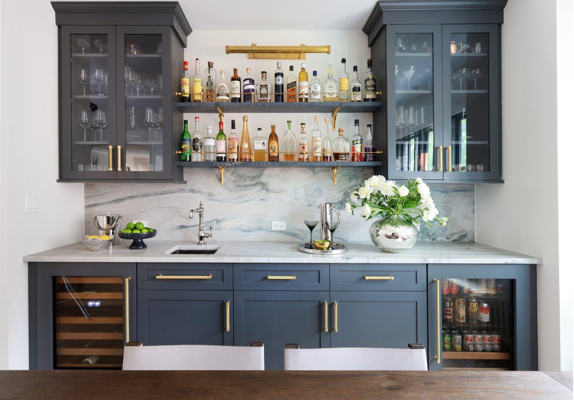 Wet bars and entertaining spaces