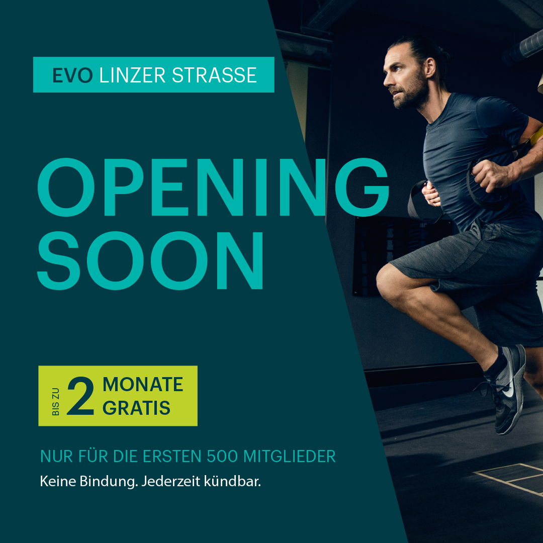 EVO Linzer Straße - Opening im Oktober | EVO Fitness Wien