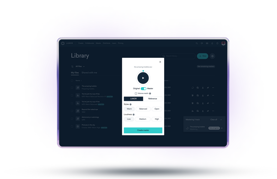 Landr Studio Make Music Where You Want When You Want And How You