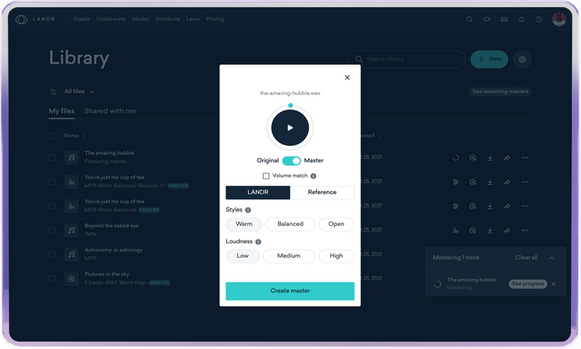 Landr Studio Make Music Where You Want When You Want And How You