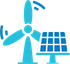 Wind and solar icon