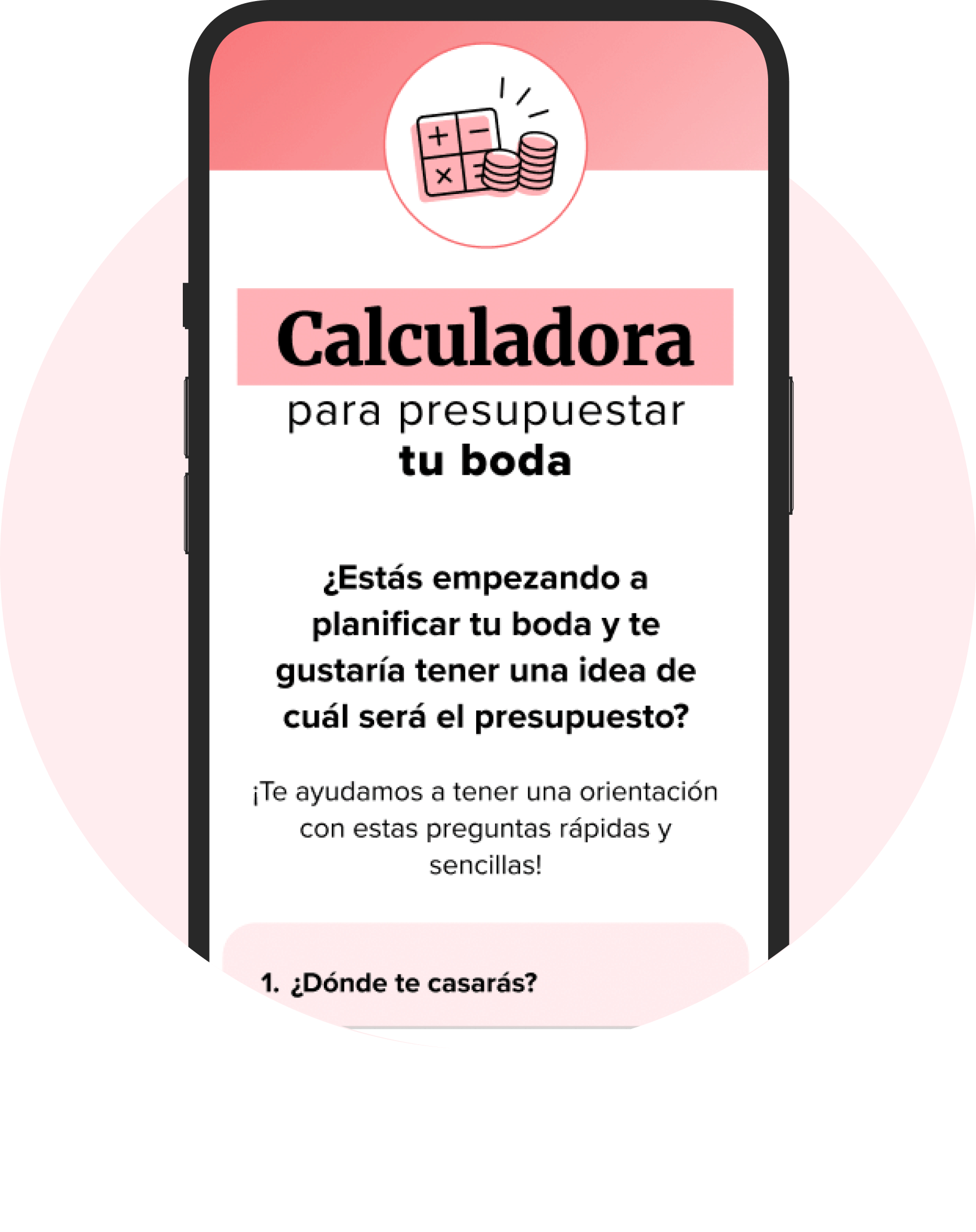 Calculadora para presupuestar tu boda bodas