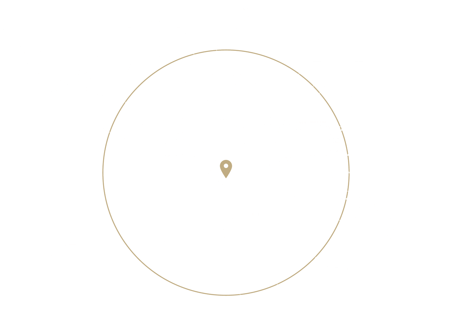 Range ring map centered on Costa Rica covering North, Central and South America