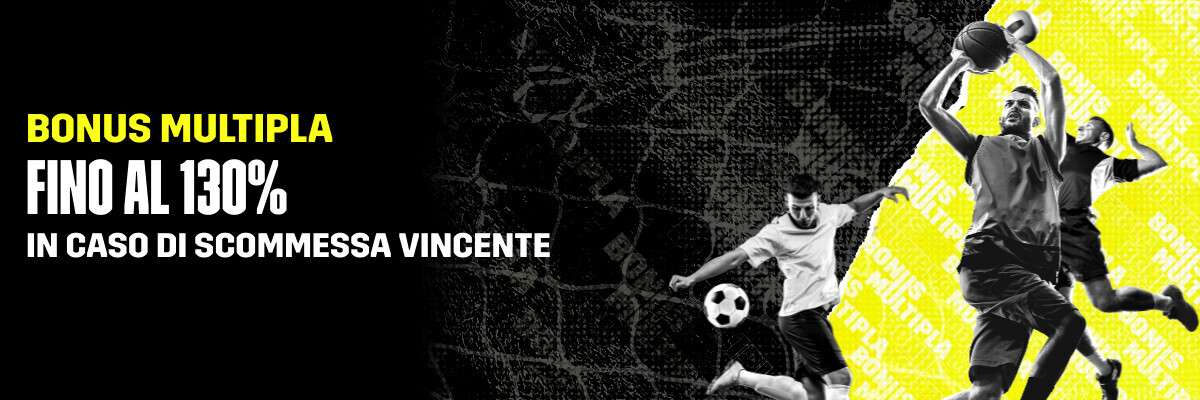 Bonus Multipla fino al 130% - DAZNBET