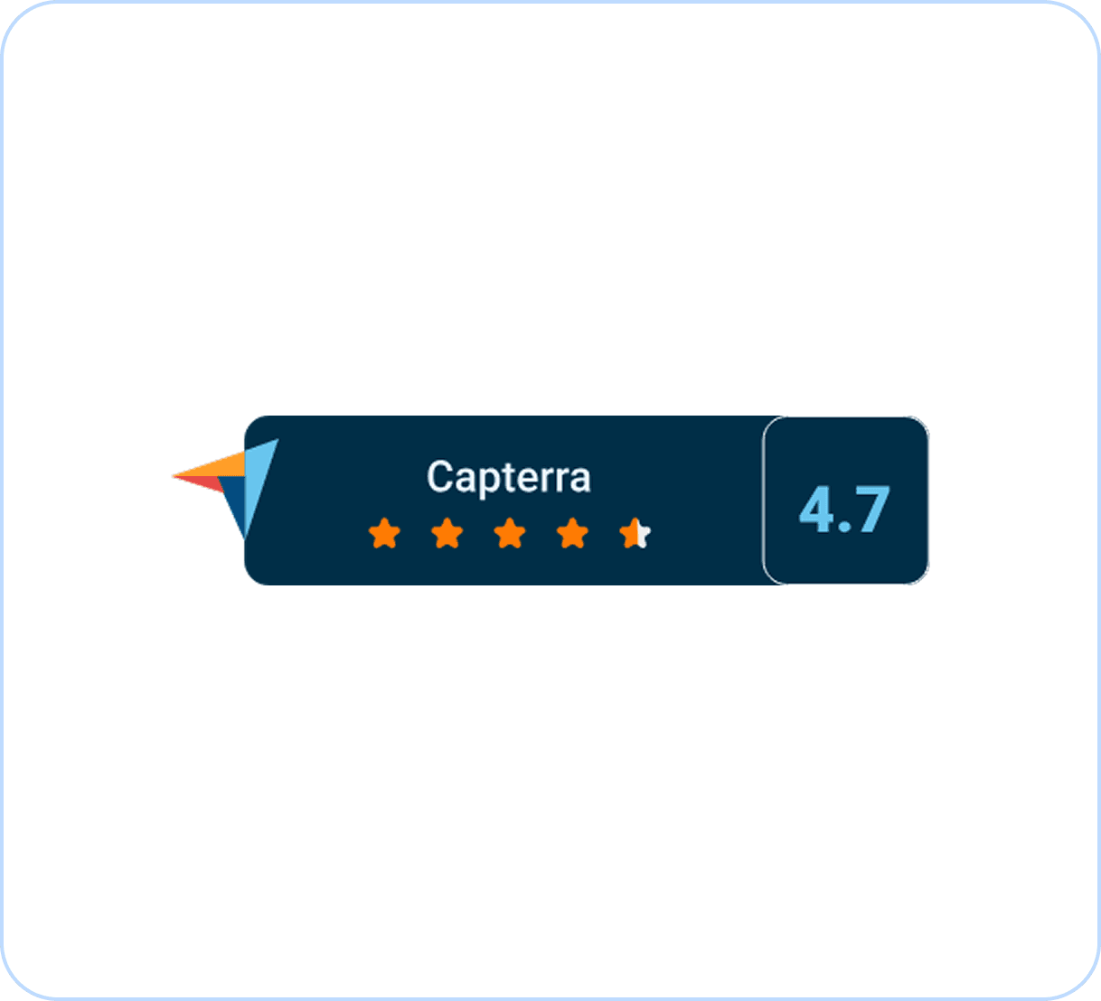 Capterra 4.7 Stars
