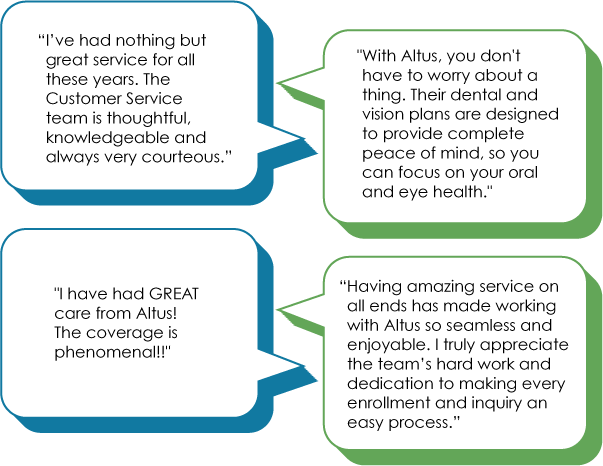 Satisfied, smiling customers.