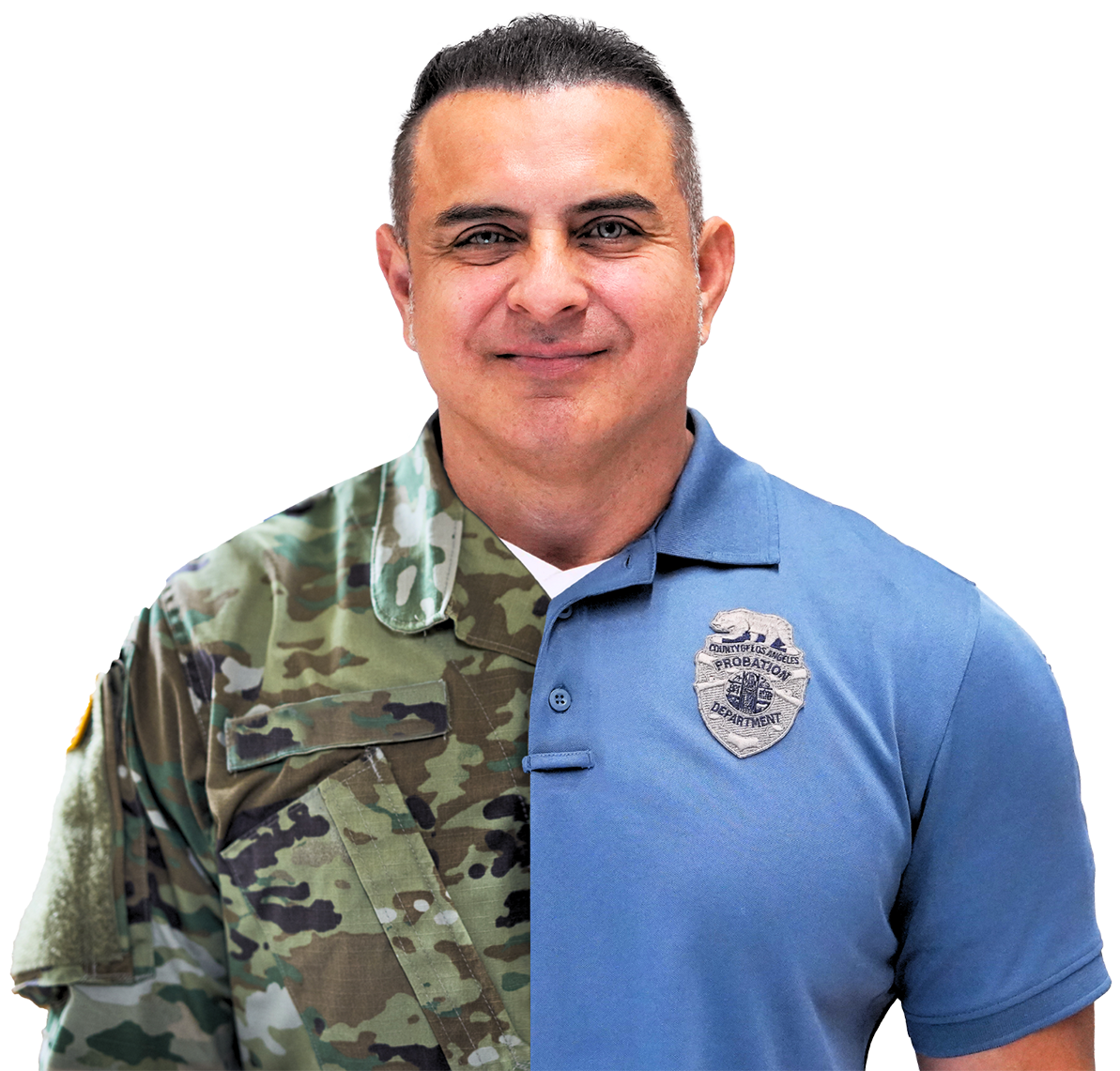 Military veteran now working as a Deputy Probation Officer for LACP
