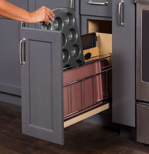 “No Wiggle” Utensil Bin Pullout