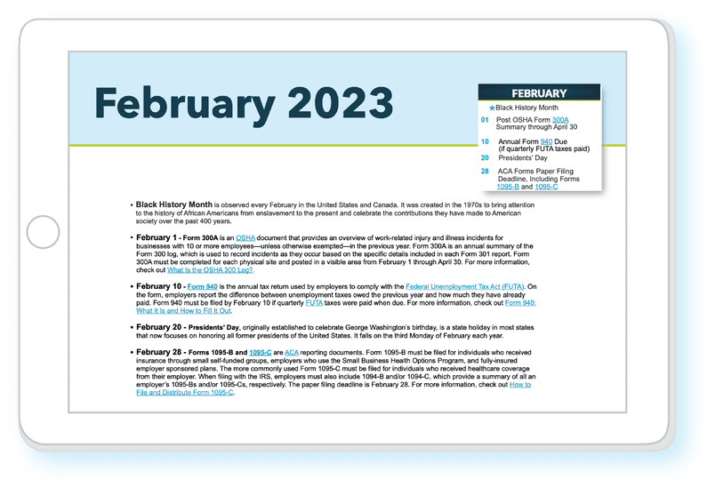 Hr calendar 2023 bernieportal free download