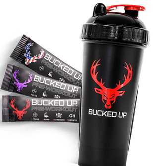 Bucked Up Perfect Shaker Red & White