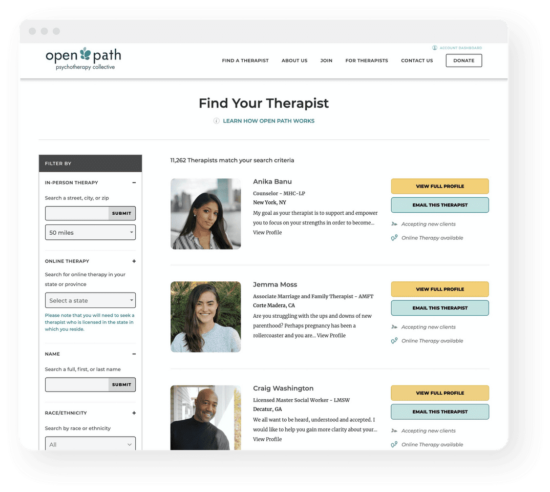 Sliding scale for therapists made easy Join Open Path