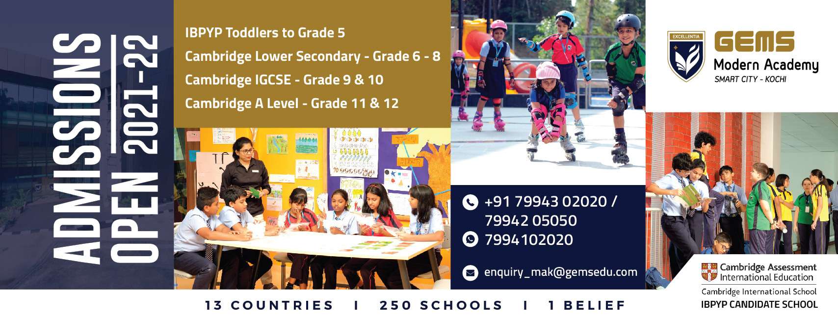 GEMS Modern Academy, Kochi Enrol Now