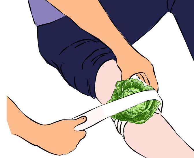 And while wrapping your knees or joints in cabbage leaves DOES have some recorded efficacy