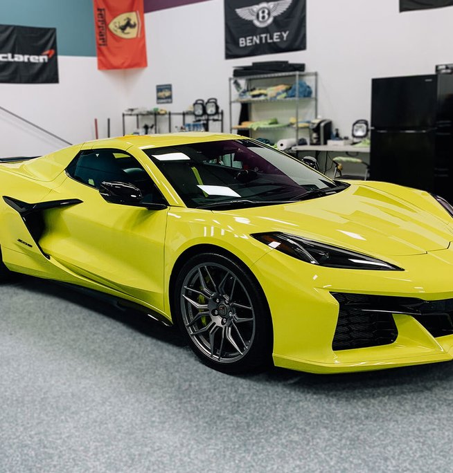 Luxury car after coating