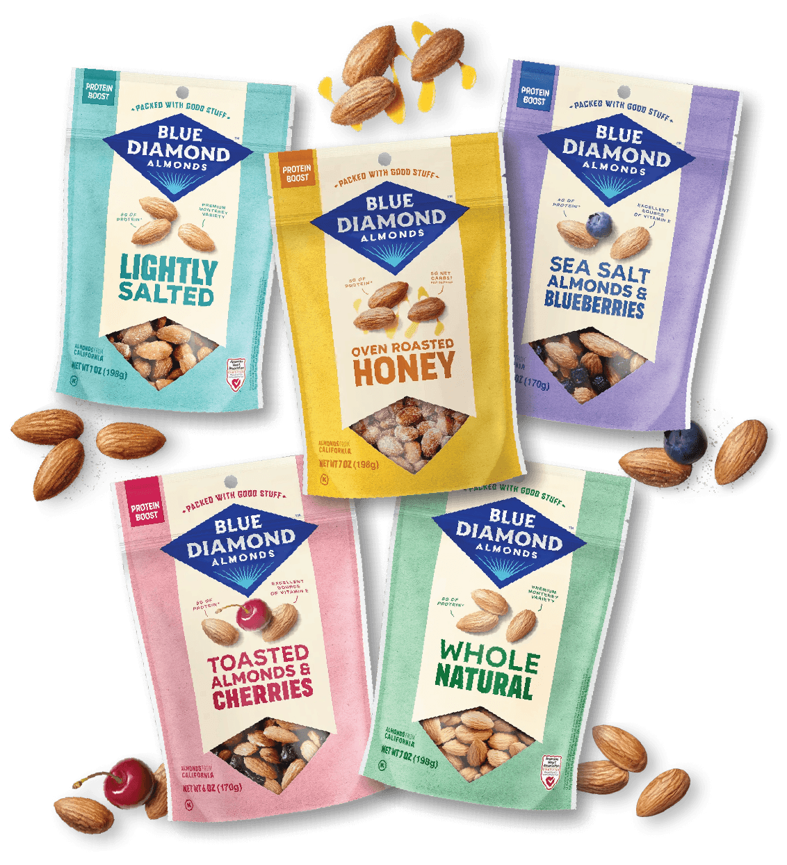 Blue Diamond Almonds and Oppy